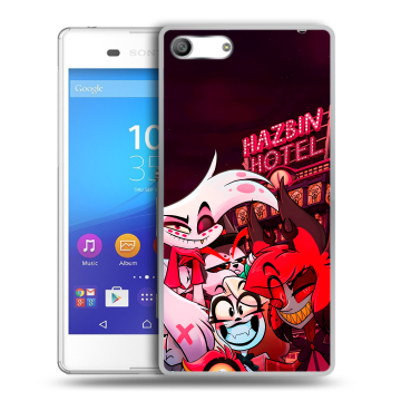 Силиконовый чехол на Sony Xperia M5 с принтом Hazbin Hotel Отель Хазбин Силиконовый чехол на Sony Xperia M5 с принтом Hazbin Hotel Отель Хазбин