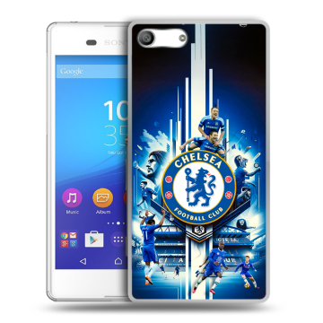 Силиконовый чехол на Sony Xperia M5 с принтом Chelsea Челси Силиконовый чехол на Sony Xperia M5 с принтом Chelsea Челси