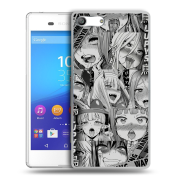 Силиконовый чехол на Sony Xperia M5 с принтом Ahegao Ахегао Аниме Силиконовый чехол на Sony Xperia M5 с принтом Ahegao Ахегао Аниме