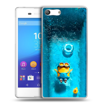 Силиконовый чехол на Sony Xperia M5 с принтом Миньоны Силиконовый чехол на Sony Xperia M5 с принтом Миньоны