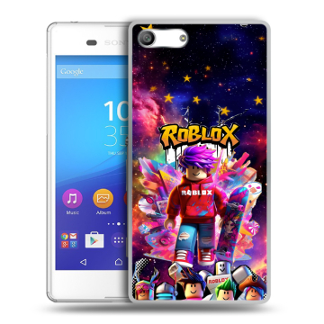 Силиконовый чехол на Sony Xperia M5 с принтом Roblox Роблокс Силиконовый чехол на Sony Xperia M5 с принтом Roblox Роблокс