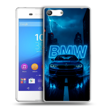 Силиконовый чехол на Sony Xperia M5 с принтом BMW БМВ Силиконовый чехол на Sony Xperia M5 с принтом BMW БМВ