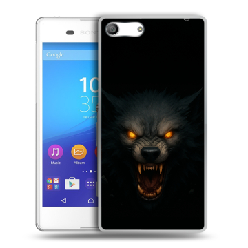 Силиконовый чехол на Sony Xperia M5 с принтом Волк Силиконовый чехол на Sony Xperia M5 с принтом Волк