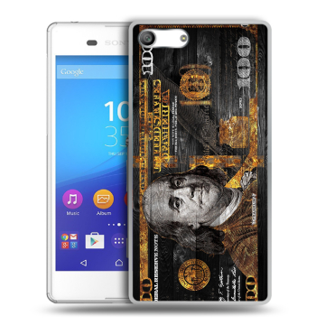 Силиконовый чехол на Sony Xperia M5 с принтом Доллар деньги Силиконовый чехол на Sony Xperia M5 с принтом Доллар деньги