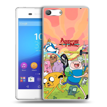 Силиконовый чехол на Sony Xperia M5 с принтом Adventure time Время приключений Силиконовый чехол на Sony Xperia M5 с принтом Adventure time Время приключений