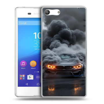 Силиконовый чехол на Sony Xperia M5 с принтом BMW БМВ Силиконовый чехол на Sony Xperia M5 с принтом BMW БМВ