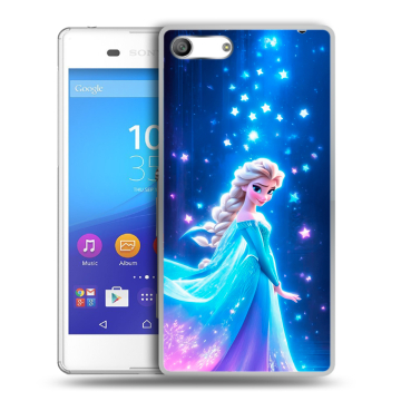 Силиконовый чехол на Sony Xperia M5 с принтом Холодное сердце Frozen Силиконовый чехол на Sony Xperia M5 с принтом Холодное сердце Frozen