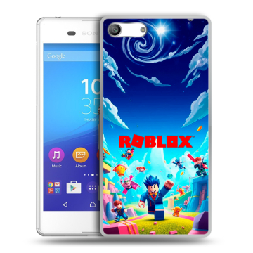 Силиконовый чехол на Sony Xperia M5 с принтом Roblox Роблокс Силиконовый чехол на Sony Xperia M5 с принтом Roblox Роблокс