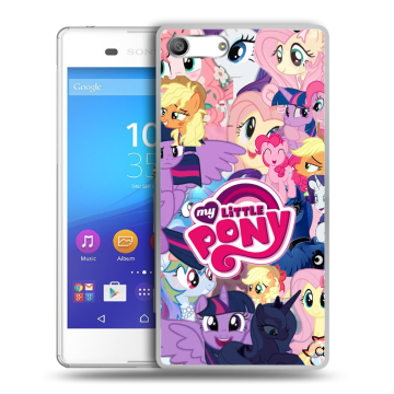 Силиконовый чехол на Sony Xperia M5 с принтом My little pony Дружба чудо Силиконовый чехол на Sony Xperia M5 с принтом My little pony Дружба чудо
