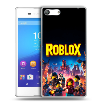 Силиконовый чехол на Sony Xperia M5 с принтом Roblox Роблокс Силиконовый чехол на Sony Xperia M5 с принтом Roblox Роблокс