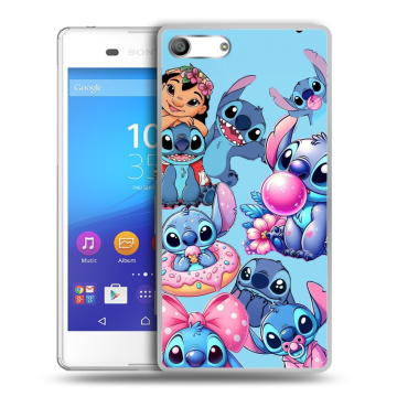 Силиконовый чехол на Sony Xperia M5 с принтом Лило и Стич