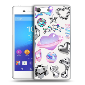 Силиконовый чехол на Sony Xperia M5 с принтом Y2K Силиконовый чехол на Sony Xperia M5 с принтом Y2K