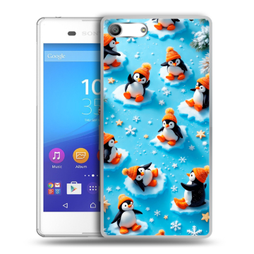 Силиконовый чехол на Sony Xperia M5 с принтом Новый год Силиконовый чехол на Sony Xperia M5 с принтом Новый год