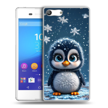 Силиконовый чехол на Sony Xperia M5 с принтом Новый год Силиконовый чехол на Sony Xperia M5 с принтом Новый год