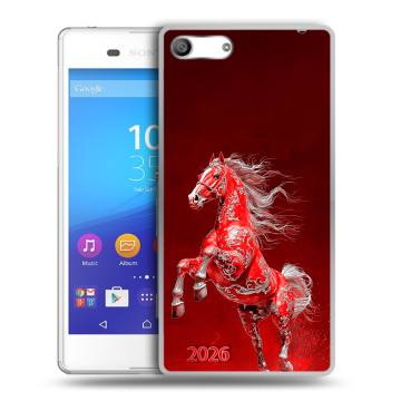 Силиконовый чехол на Sony Xperia M5 с принтом Новый год Силиконовый чехол на Sony Xperia M5 с принтом Новый год