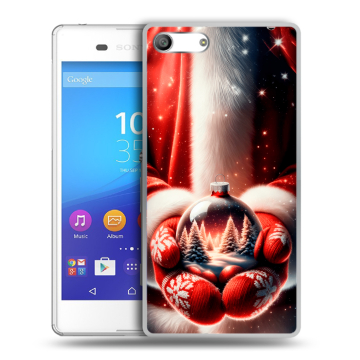 Силиконовый чехол на Sony Xperia M5 с принтом Новый год Силиконовый чехол на Sony Xperia M5 с принтом Новый год