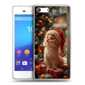 Силиконовый чехол на Sony Xperia M5 с принтом Новый год Силиконовый чехол на Sony Xperia M5 с принтом Новый год