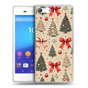 Силиконовый чехол на Sony Xperia M5 с принтом Новый год Силиконовый чехол на Sony Xperia M5 с принтом Новый год