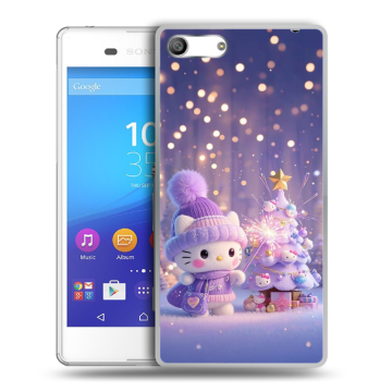 Силиконовый чехол на Sony Xperia M5 с принтом Новый год Силиконовый чехол на Sony Xperia M5 с принтом Новый год