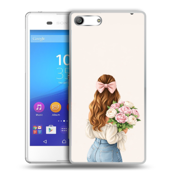 Силиконовый чехол на Sony Xperia M5 с принтом женский Силиконовый чехол на Sony Xperia M5 с принтом женский