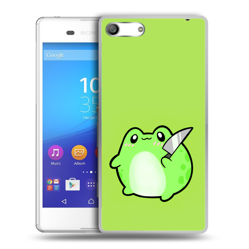 Силиконовый чехол на Sony Xperia M5 с принтом Лягушенок Силиконовый чехол на Sony Xperia M5 с принтом Лягушенок