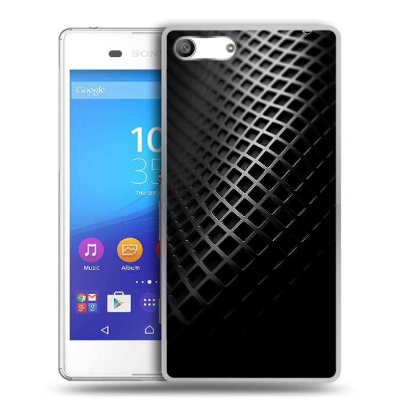 Силиконовый чехол на Sony Xperia M5 с принтом Текстура металла Силиконовый чехол на Sony Xperia M5 с принтом Текстура металла