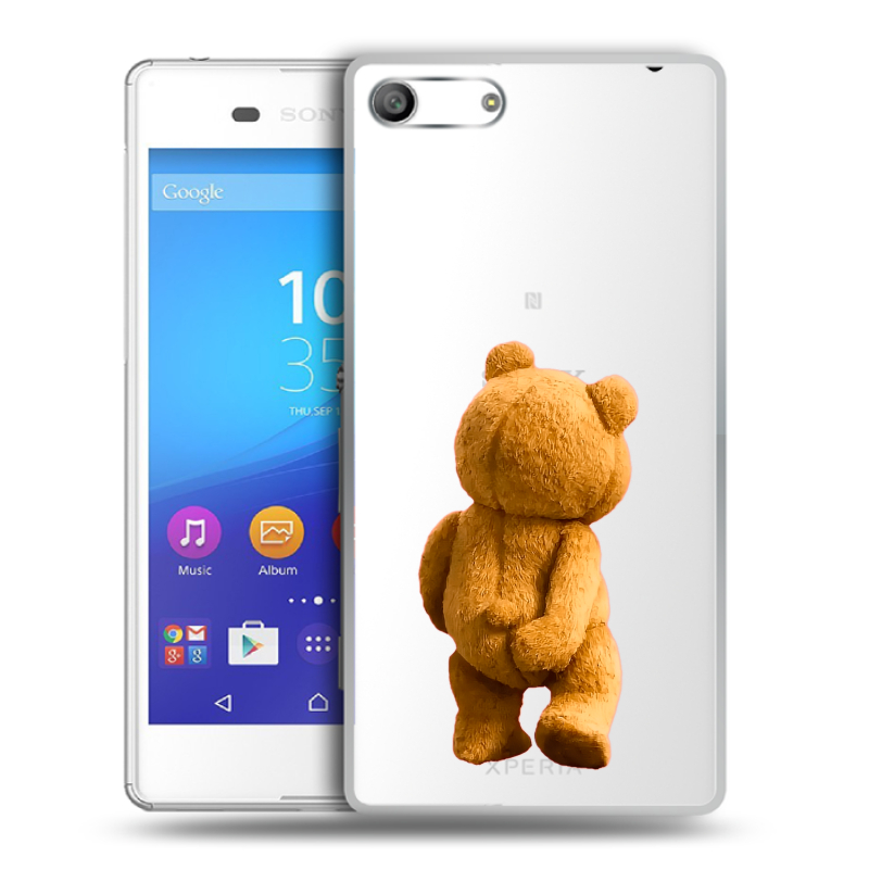 Силиконовый чехол на Sony Xperia M5 с принтом Медведь Силиконовый чехол на Sony Xperia M5 с принтом Медведь