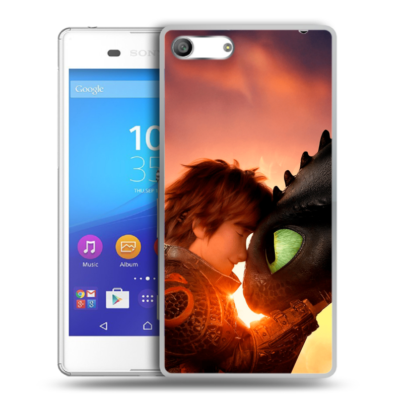 Силиконовый чехол на Sony Xperia M5 с принтом Как приручить дракона Силиконовый чехол на Sony Xperia M5 с принтом Как приручить дракона