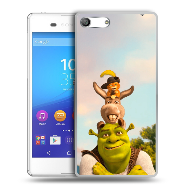 Силиконовый чехол на Sony Xperia M5 с принтом Шрек Shrek Силиконовый чехол на Sony Xperia M5 с принтом Шрек Shrek