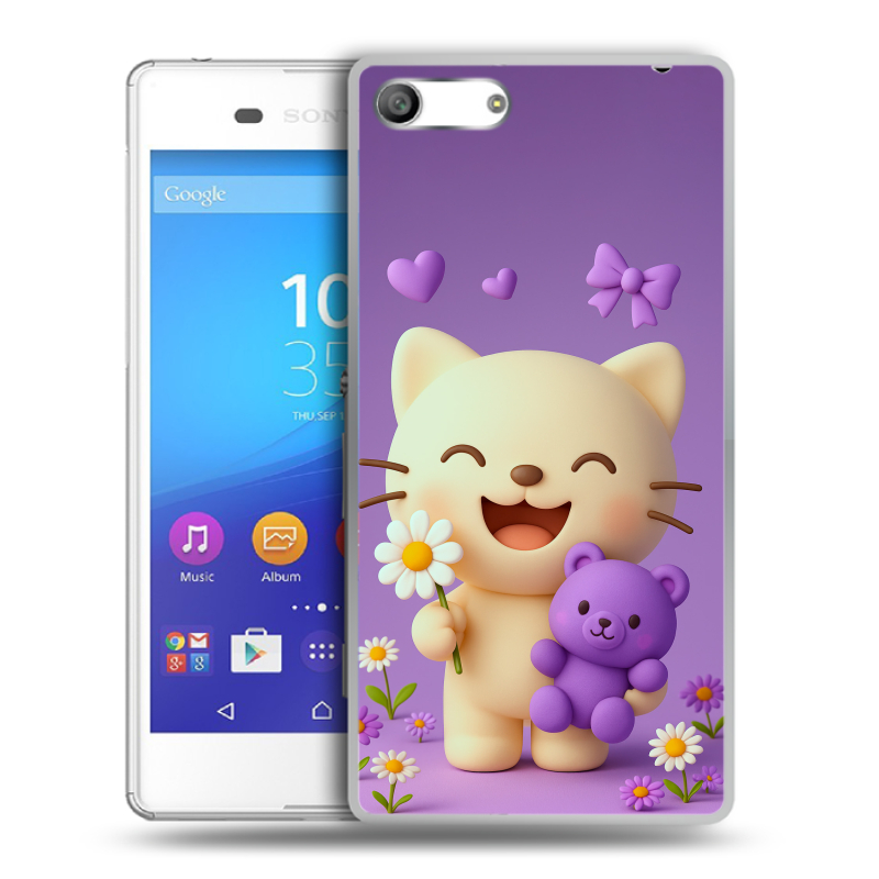 Силиконовый чехол на Sony Xperia M5 с принтом для девочек Силиконовый чехол на Sony Xperia M5 с принтом для девочек