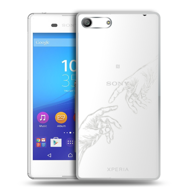 Силиконовый чехол на Sony Xperia M5 с принтом Сотворение мира Силиконовый чехол на Sony Xperia M5 с принтом Сотворение мира