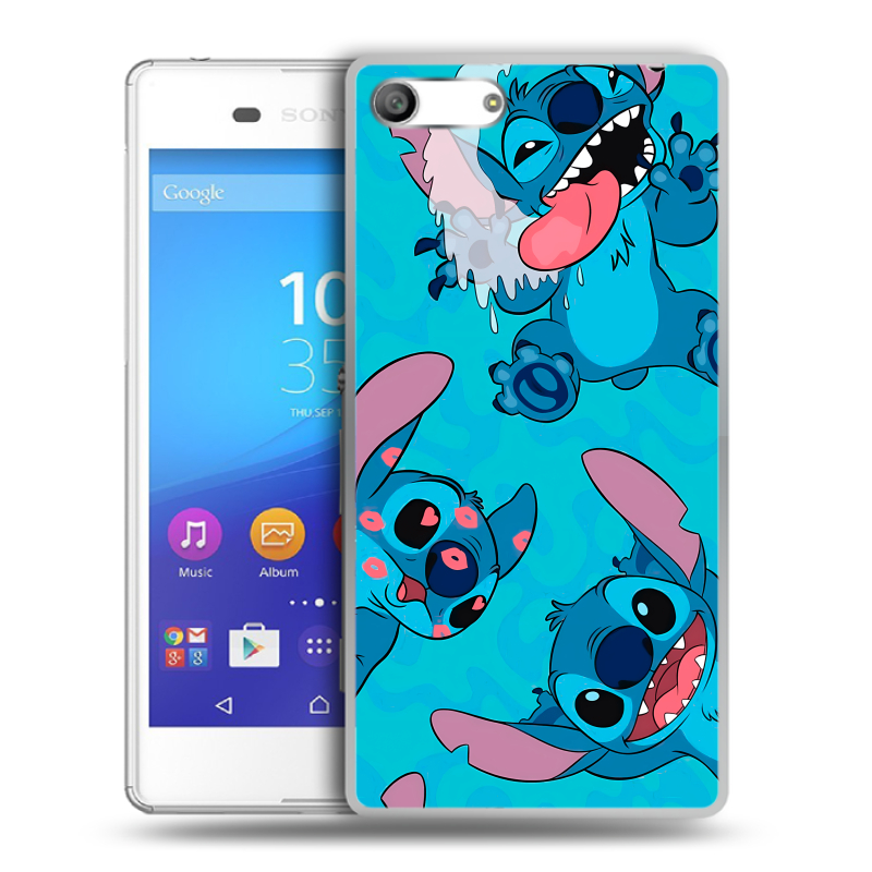 Силиконовый чехол на Sony Xperia M5 с принтом Лило и Стич Силиконовый чехол на Sony Xperia M5 с принтом Лило и Стич