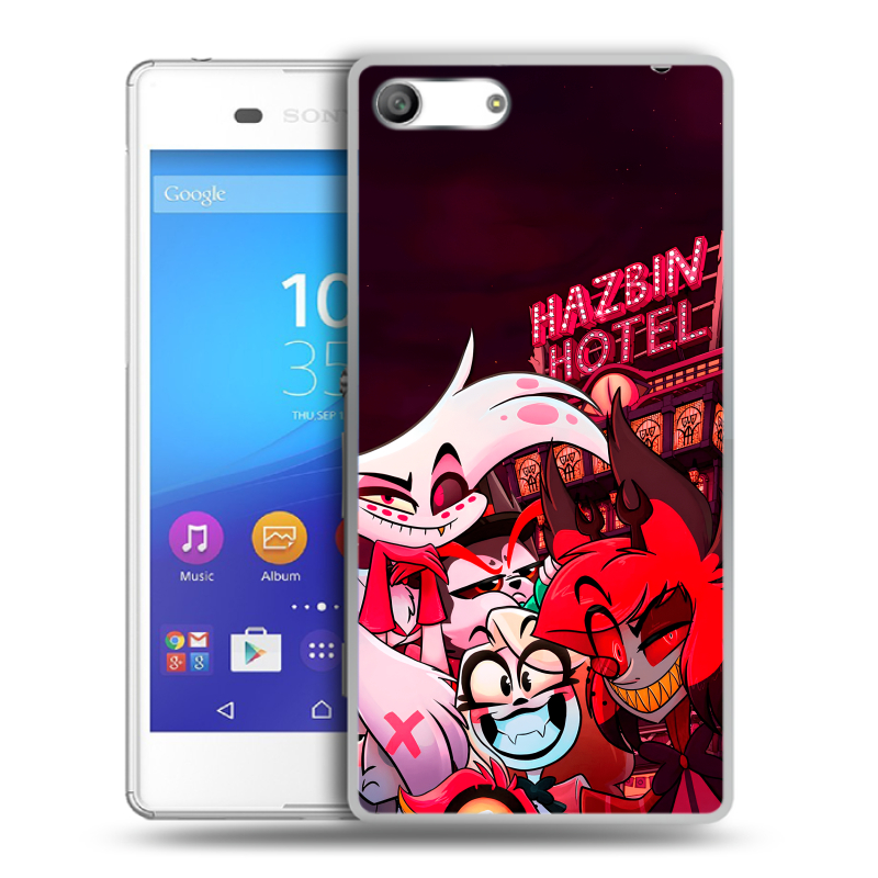 Силиконовый чехол на Sony Xperia M5 с принтом Hazbin Hotel Отель Хазбин Силиконовый чехол на Sony Xperia M5 с принтом Hazbin Hotel Отель Хазбин