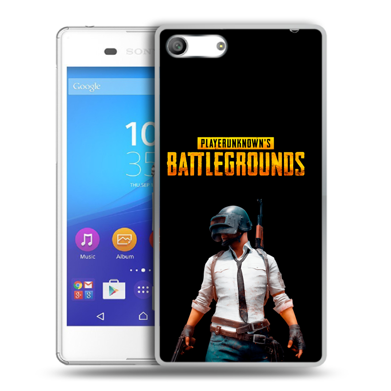 Силиконовый чехол на Sony Xperia M5 с принтом PUGB ПАГБ Силиконовый чехол на Sony Xperia M5 с принтом PUGB ПАГБ