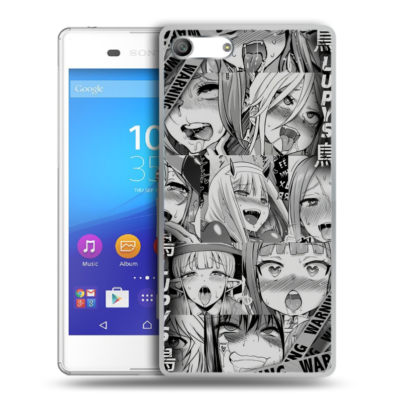 Силиконовый чехол на Sony Xperia M5 с принтом Ahegao Ахегао Аниме Силиконовый чехол на Sony Xperia M5 с принтом Ahegao Ахегао Аниме