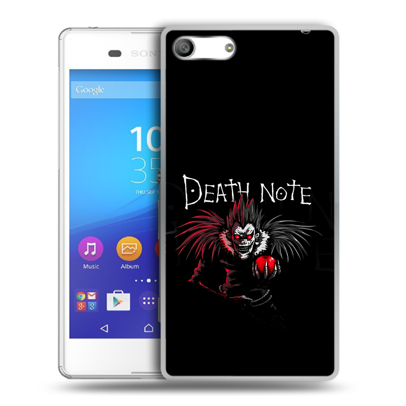 Силиконовый чехол на Sony Xperia M5 с принтом Death note Тетрадь смерти Силиконовый чехол на Sony Xperia M5 с принтом Death note Тетрадь смерти