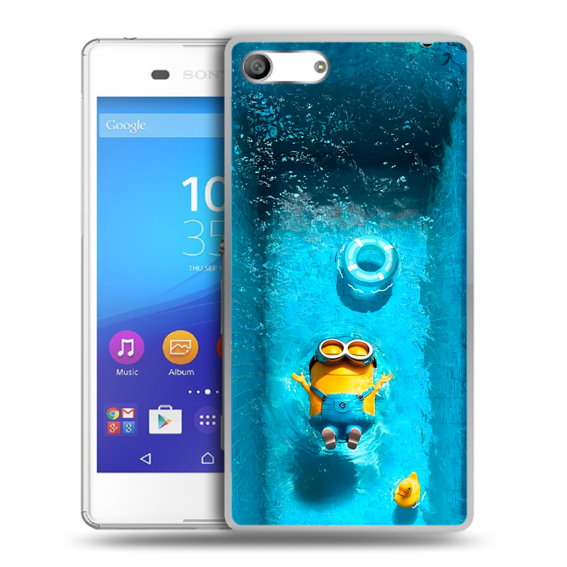 Силиконовый чехол на Sony Xperia M5 с принтом Миньоны Силиконовый чехол на Sony Xperia M5 с принтом Миньоны