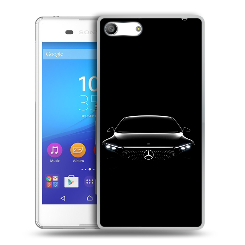 Силиконовый чехол на Sony Xperia M5 с принтом Mercedes Мерседес Силиконовый чехол на Sony Xperia M5 с принтом Mercedes Мерседес