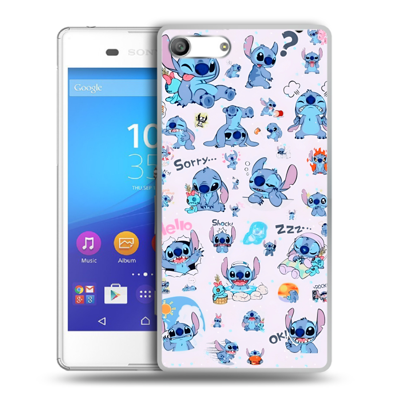 Силиконовый чехол на Sony Xperia M5 с принтом Лило и Стич Силиконовый чехол на Sony Xperia M5 с принтом Лило и Стич