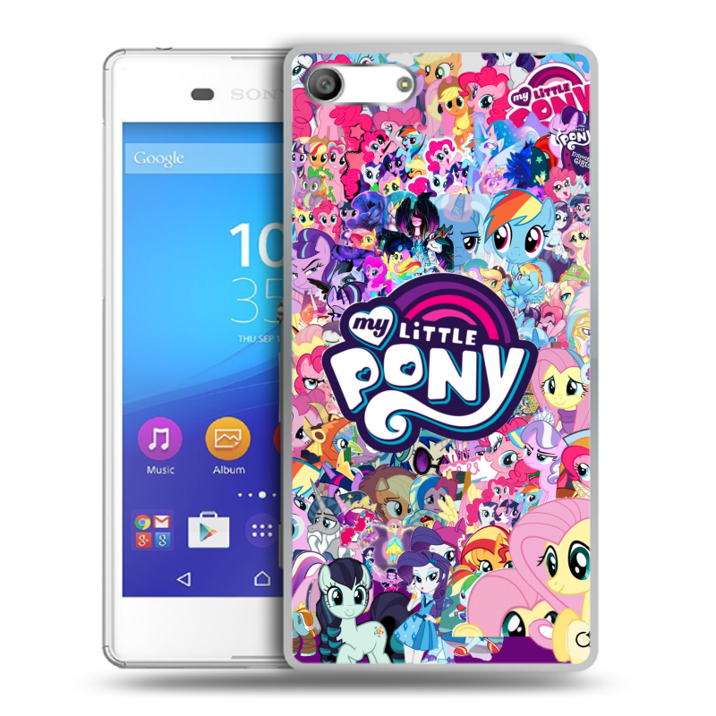 Силиконовый чехол на Sony Xperia M5 с принтом My little pony Дружба чудо Силиконовый чехол на Sony Xperia M5 с принтом My little pony Дружба чудо