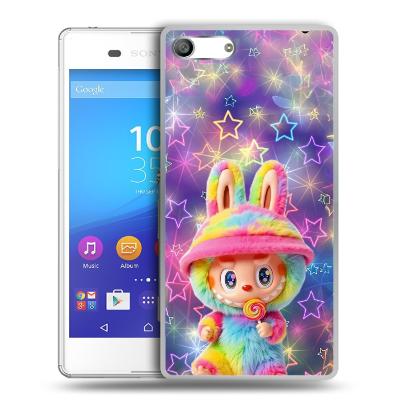 Силиконовый чехол на Sony Xperia M5 с принтом Labubu Лабубу Силиконовый чехол на Sony Xperia M5 с принтом Labubu Лабубу