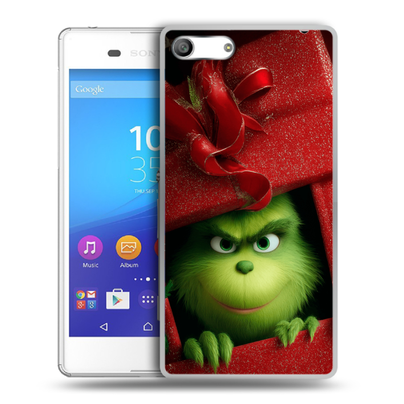 Силиконовый чехол на Sony Xperia M5 с принтом Новый год Силиконовый чехол на Sony Xperia M5 с принтом Новый год