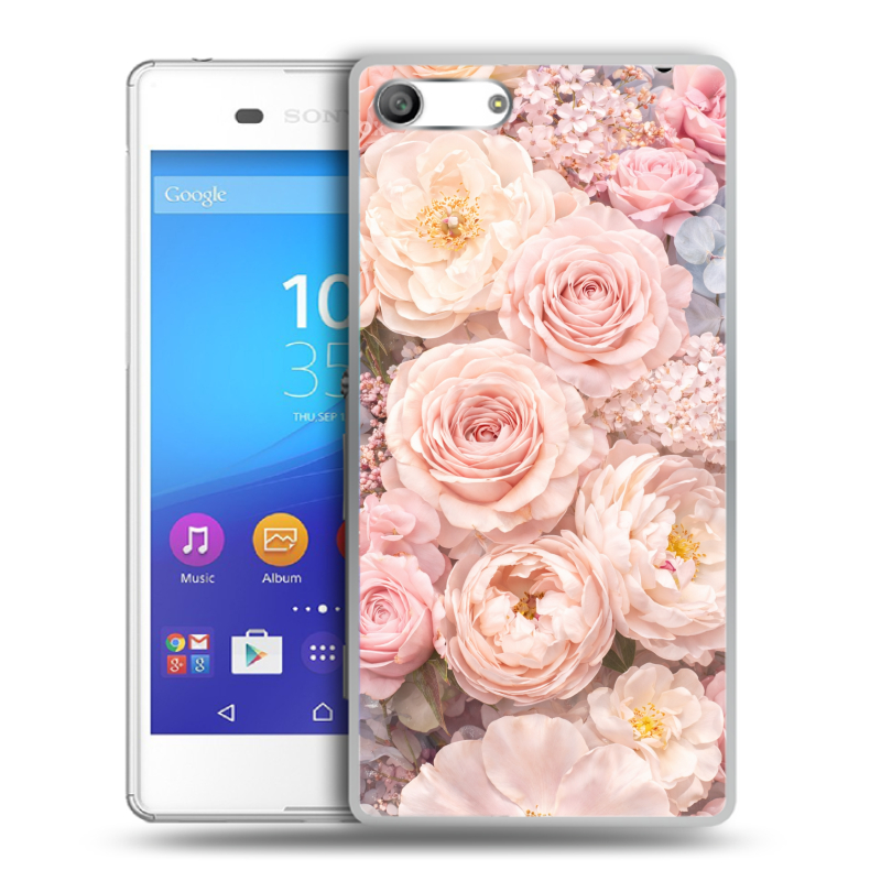 Силиконовый чехол на Sony Xperia M5 с принтом женский Силиконовый чехол на Sony Xperia M5 с принтом женский