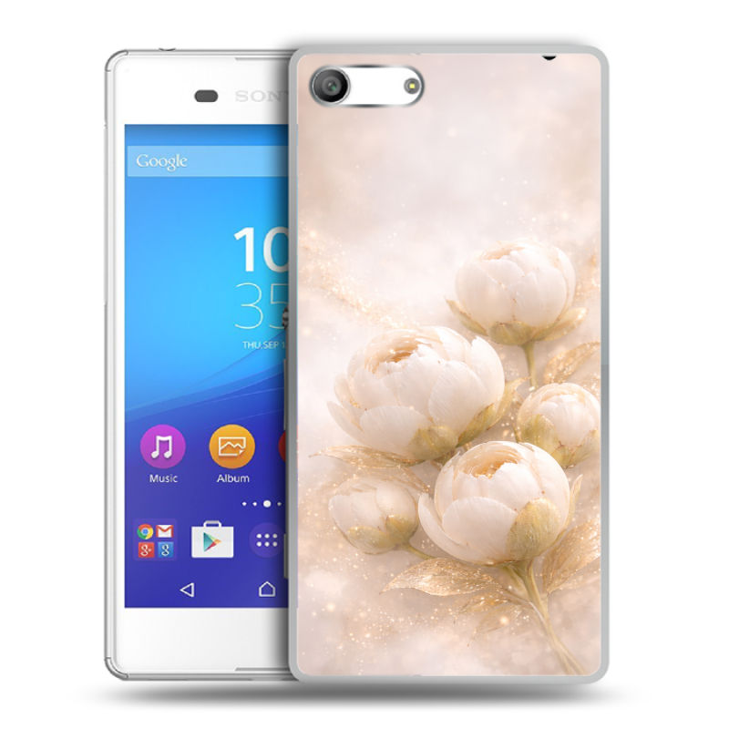Силиконовый чехол на Sony Xperia M5 с принтом женский Силиконовый чехол на Sony Xperia M5 с принтом женский