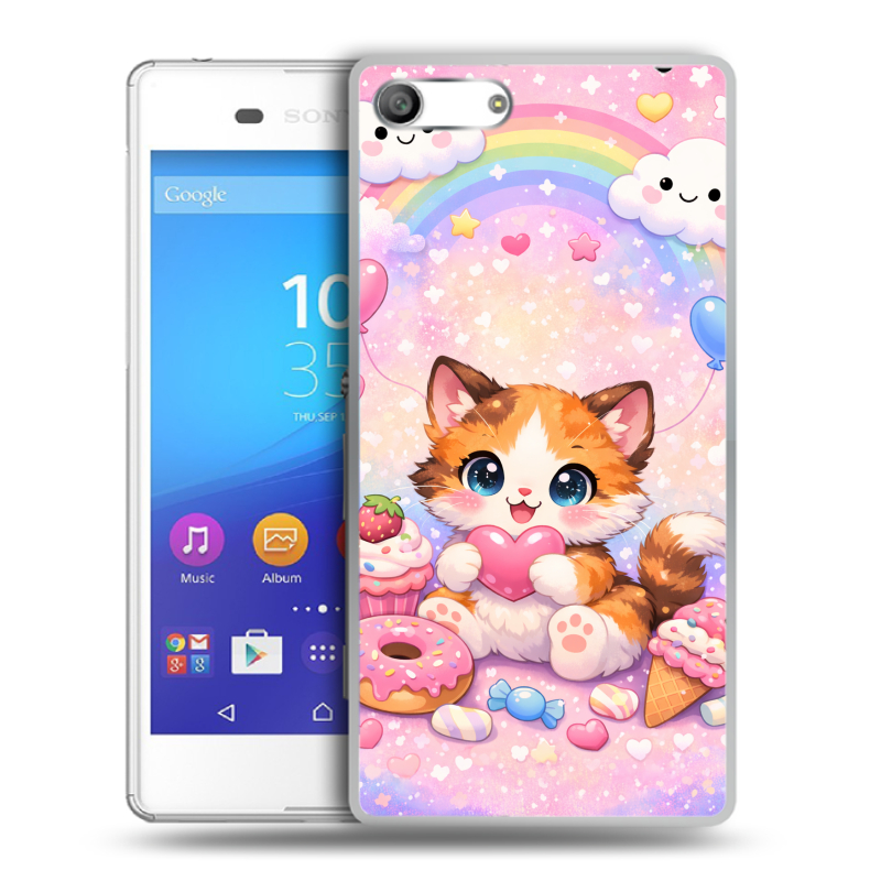 Силиконовый чехол на Sony Xperia M5 с принтом для девочек Силиконовый чехол на Sony Xperia M5 с принтом для девочек
