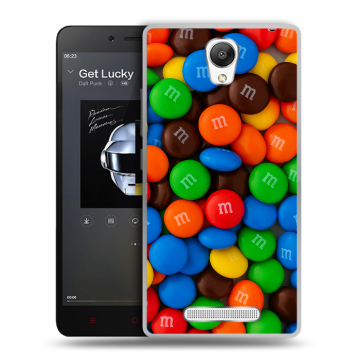 Силиконовый чехол на Xiaomi RedMi Note 2 с принтом Конфеты