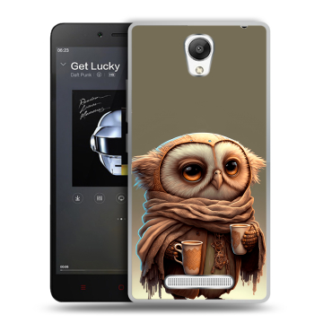 Силиконовый чехол на Xiaomi RedMi Note 2 с принтом Сова