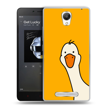 Силиконовый чехол на Xiaomi RedMi Note 2 с принтом Утка Силиконовый чехол на Xiaomi RedMi Note 2 с принтом Утка