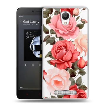 Силиконовый чехол на Xiaomi RedMi Note 2 с принтом Розы Силиконовый чехол на Xiaomi RedMi Note 2 с принтом Розы