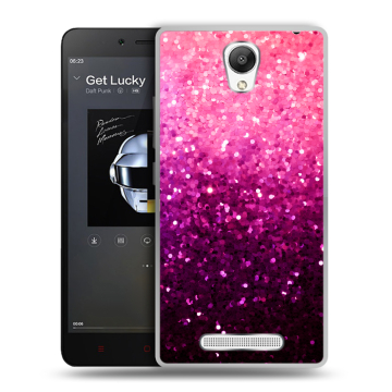 Силиконовый чехол на Xiaomi RedMi Note 2 с принтом Блестки Силиконовый чехол на Xiaomi RedMi Note 2 с принтом Блестки